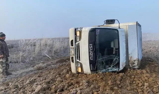 Kulu'da kamyonet devrildi: 1 yaralı