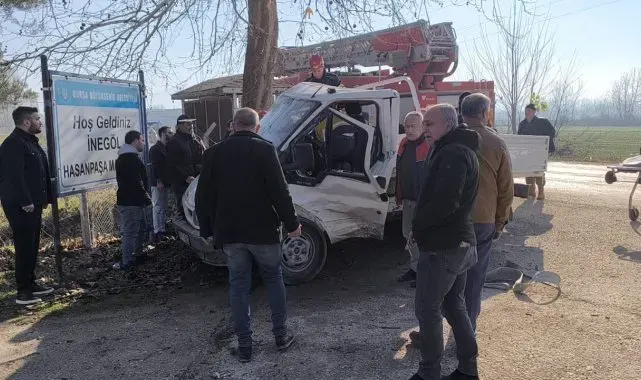 İnegöl'de kaza: 3 yaralı