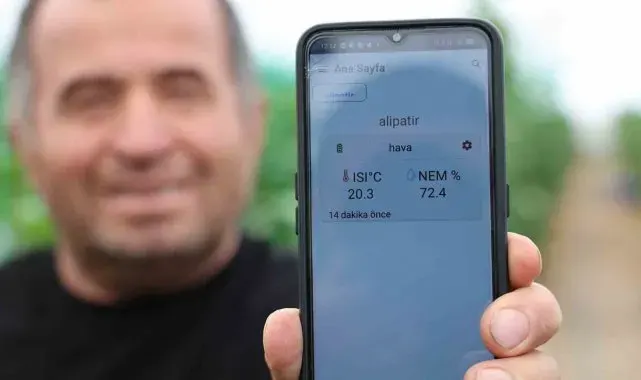 Seralarda sıcaklık ve nem takibi artık cepte
