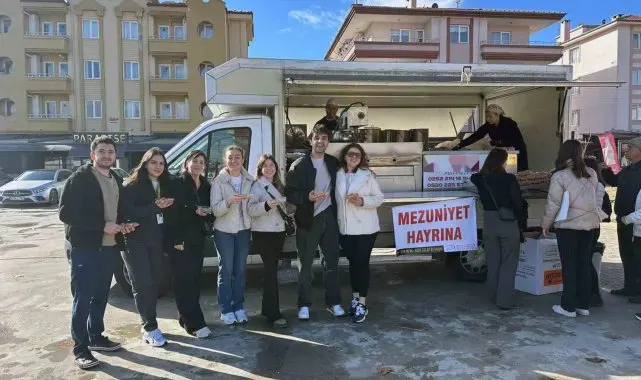 MSKÜ Tıp Fakültesi öğrencisinden mezuniyet lokması