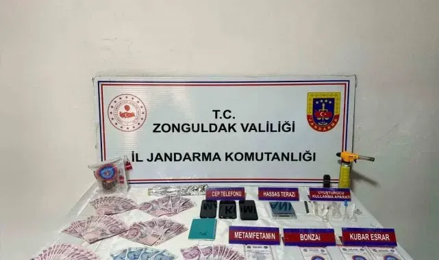 Zonguldak'ta uyuşturucu operasyonu: 3 gözaltı