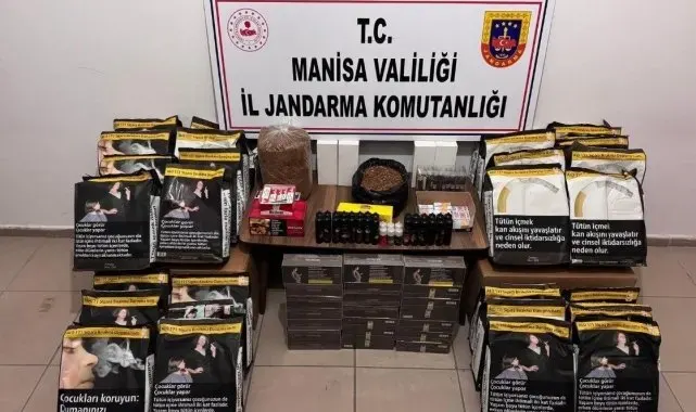 Manisa'da jandarmadan kaçak sigara operasyonu