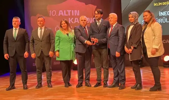 "Sürdürülebilir Hava Kalitesi Ölçüm Ağı Projesi" İnegöl'e ödül getirdi