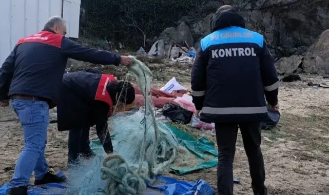 Kırklareli'nde kaçak serilen ağ el geçirildi