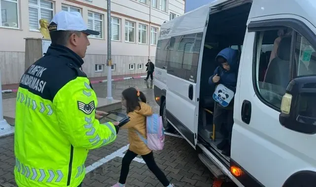 Kırklareli'nde okul servisleri denetlendi