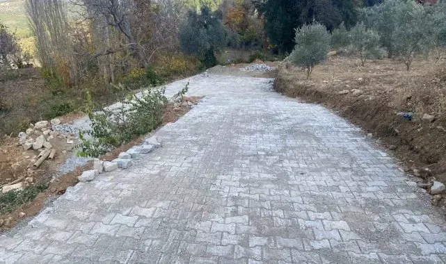 Bozdoğan'da 8 ayda 33 bin metrekare taş döşeme çalışması tamamlandı