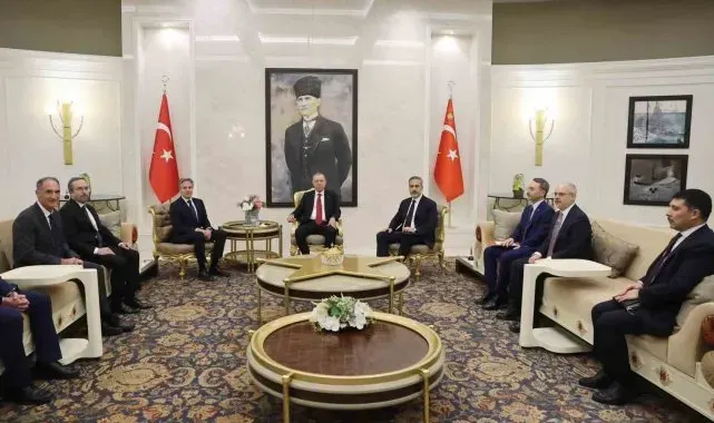 Cumhurbaşkanı Recep Tayyip Erdoğan, ABD Dışişleri Bakanı Antony Blinken'ı kabul etti