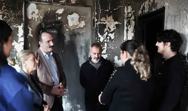 Başkan Kotan'dan evi yanan aileye destek sözü