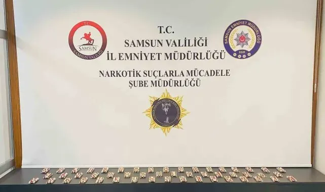 Samsun'da 2 bin 24 adet sentetik ecza ele geçirildi: 2 gözaltı