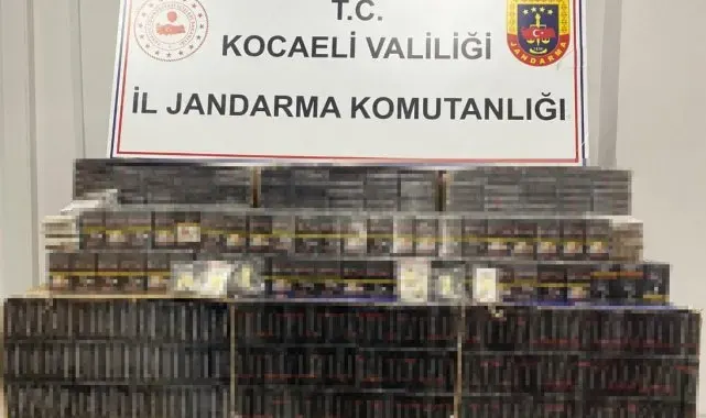 Dilovası'nda kaçak sigara operasyonu: 2 gözaltı