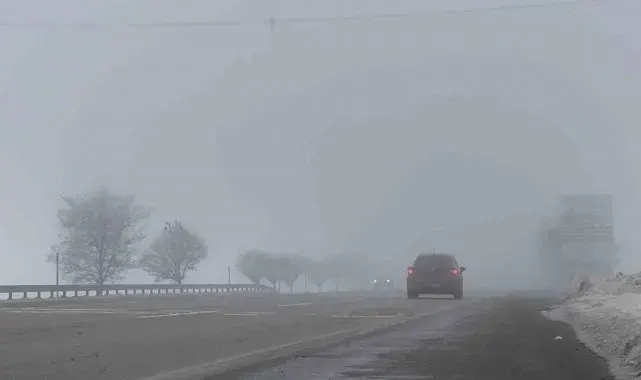 Bitlis'te yoğun sis ve buzlanma