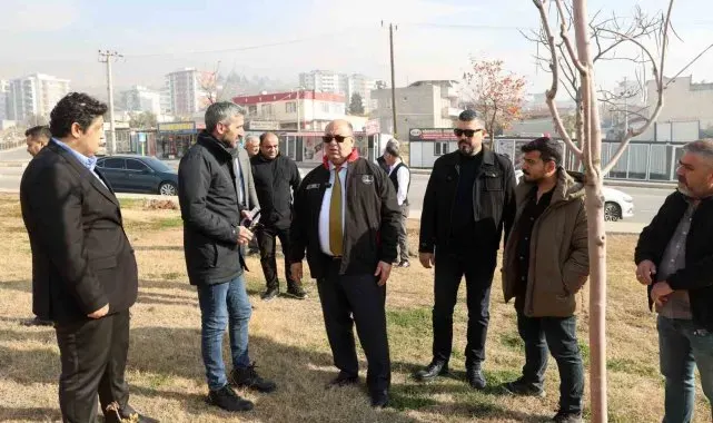 Başkan Akpınar'dan inşaat sahasında inceleme