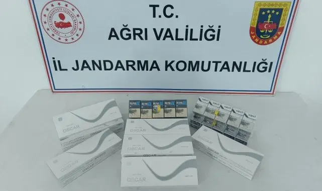 Ağrı'da çok sayıda kaçak sigara ele geçirildi