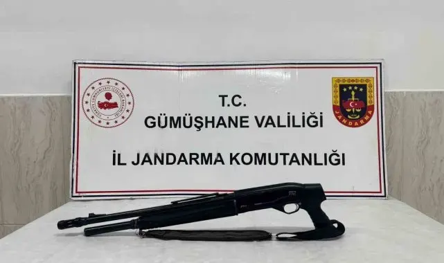 Gümüşhane'de ruhsatsız silah operasyonu