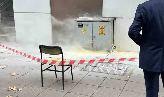 Gazipaşa Caddesi'ndeki trafoda yangın paniği
