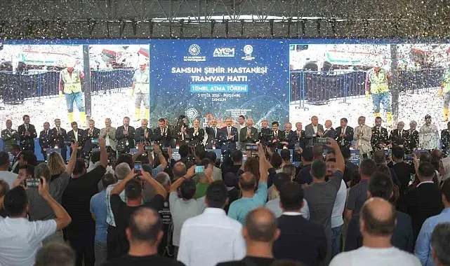 Samsun Şehir Hastanesi Tramvay Hattı'nın temeli atıldı