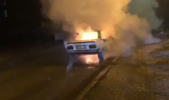 Kahramanmaraş'ta otomobil yangını