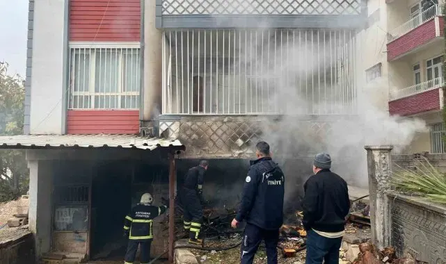 Yanan klima motoru paniğe neden oldu