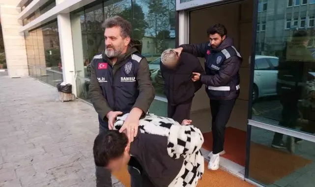 Samsun'da 5 kilo 700 gram skunkla yakalanan 2 kişi tutuklandı