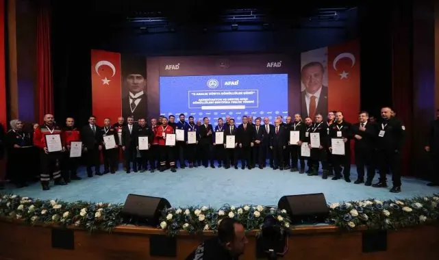 OMÜ Arama Kurtarma ekibine AFAD'dan akreditasyon sertifikası