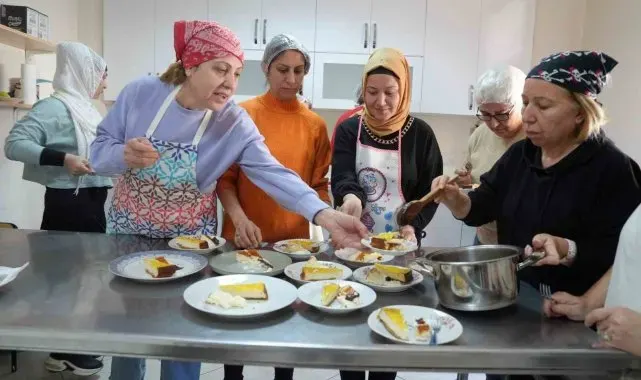 Çukurova Belediyesi'nin çikolata ve pasta yapma kursuna yoğun ilgi