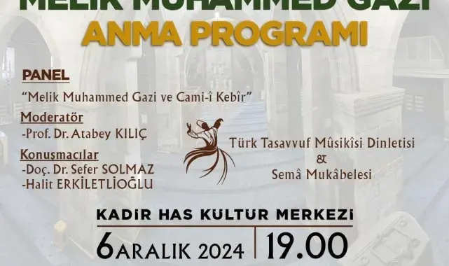 Büyükşehir, Melik Muhammed Gazi'yi anacak