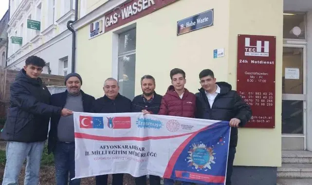 Gazi MTAL öğrencileri staj için Viyana'ya gitti