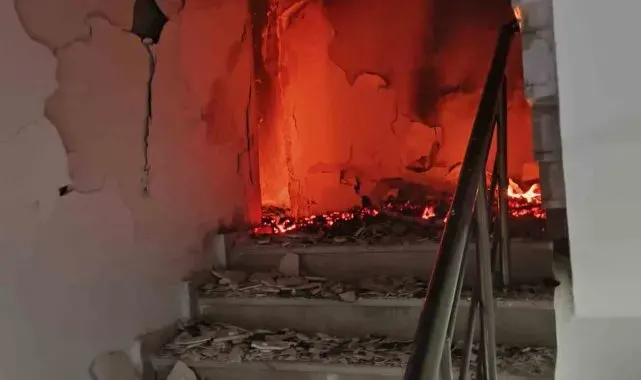 Bilecik'te binanın 14. katında çıkan yangın paniğe neden oldu
