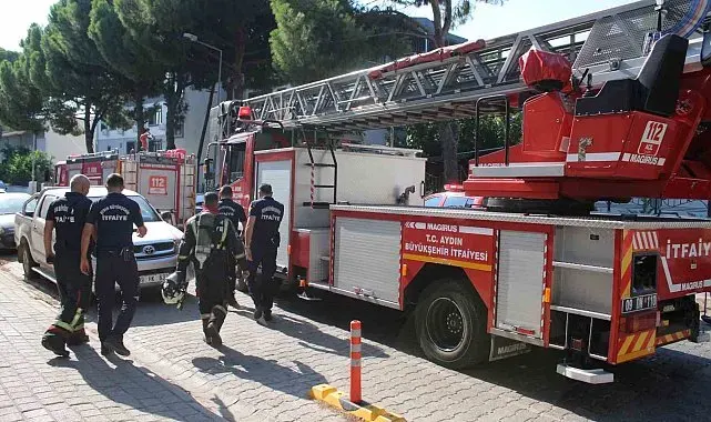 Apartmandan gelen yanık kokusu itfaiyeyi harekete geçirdi