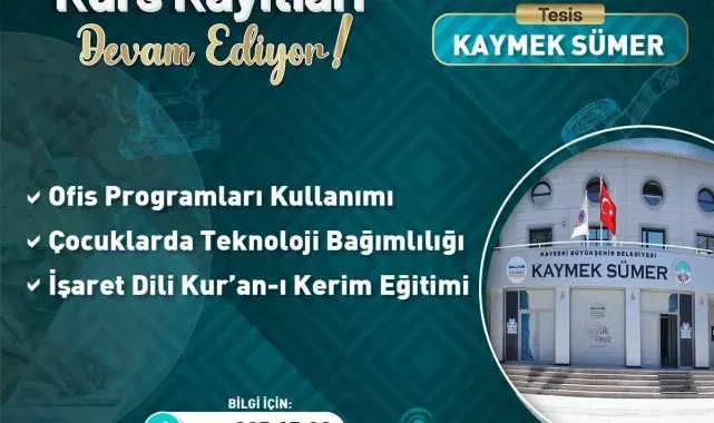 KAYMEK'ten güz dönemine özel kurs seçenekleri
