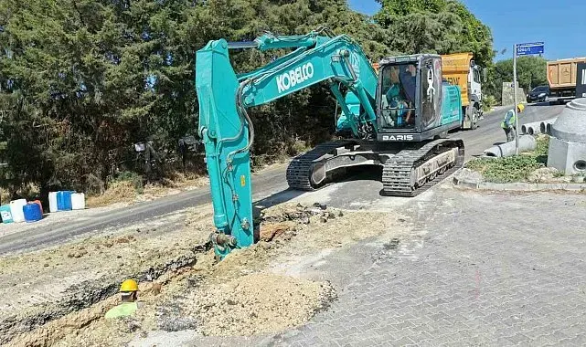 Aydın Büyükşehir Belediyesi'nden Kuşadası'nda altyapı yatırımı