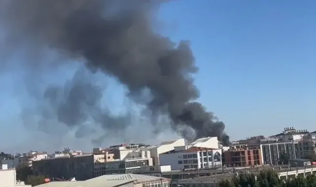 İşçilerin kaldığı konteynerler alev alev yandı, muhabirliğe soyunan vatandaş kayıttan çıkmayıp 'İtfaiyeyi arayın' dedi