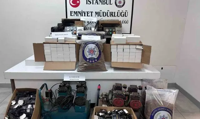 Beylikdüzü'nde kaçak sigara operasyonu: 3 gözaltı