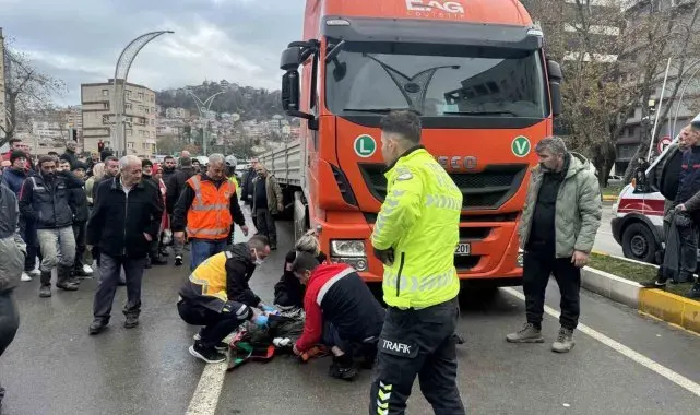 Tırın çarptığı yaşlı adam ağır yaralandı