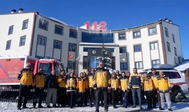 Erzurum'da 112 ekipleri kışa hazır
