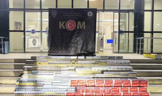 Şanlıurfa'da 8 bin paket kaçak sigara ele geçirildi