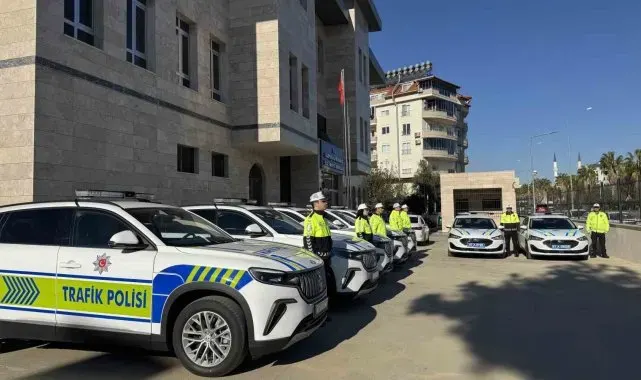 Gazipaşa İlçe Emniyet Müdürlüğüne 6'sı TOGG 8 yeni araç teslim edildi