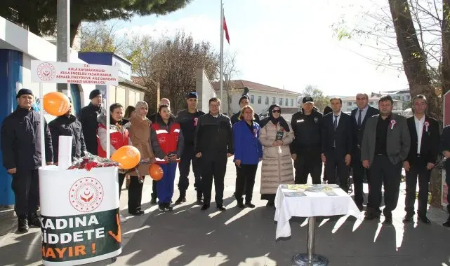 Kula'da Kadına Yönelik Şiddetle Mücadele Günü etkinliği düzenlendi