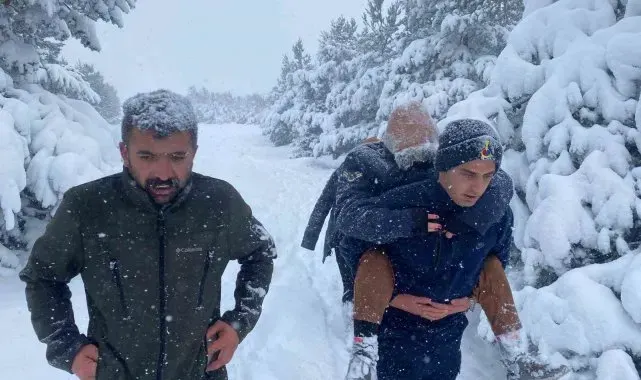Yozgat'ta pikniğe giden 3 kişi mahsur kaldı