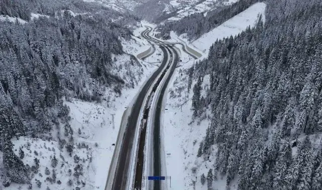Ilgaz Dağı'nda kar kalınlığı 30 santimetreye ulaştı