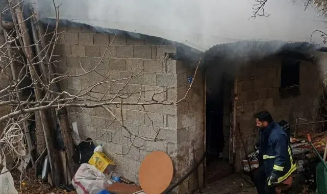 Van'da tandır evi yangını