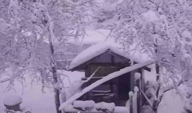 Sinop'ta kar yağışı