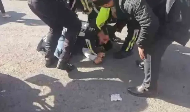 Polise mukavemet eden sürücü gözaltına alındı