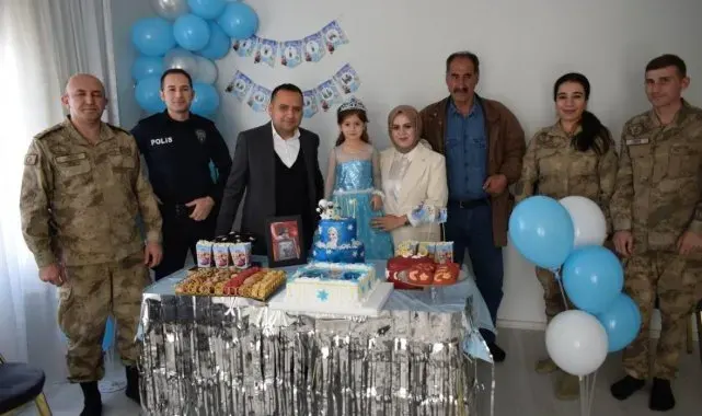 Ömerli Kaymakamı Çakır'dan şehit kızına doğum günü sürprizi