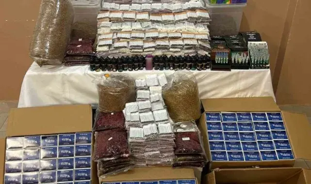 Kütahya'da kaçak tütün operasyonu