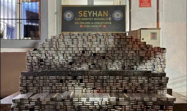 Adana'da 8 bin 770 paket gümrük kaçağı sigara ele geçirildi