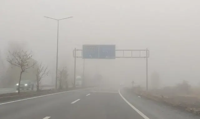 Bingöl'de sis etkili oldu, görüş mesafesi 2 metreye kadar düştü