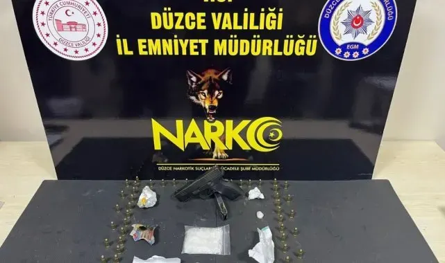 Düzce'de polisten uyuşturucu operasyonu