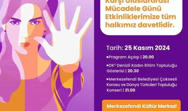 Merkezefendi Belediyesi 25 Kasım Kadına Yönelik Şiddete Karşı Mücadele Günü'nde özel etkinlik gerçekleştirecek