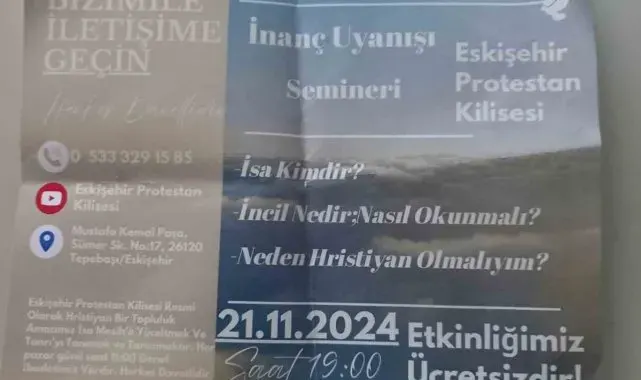 Eskişehir'de misyonerlik faaliyetleri